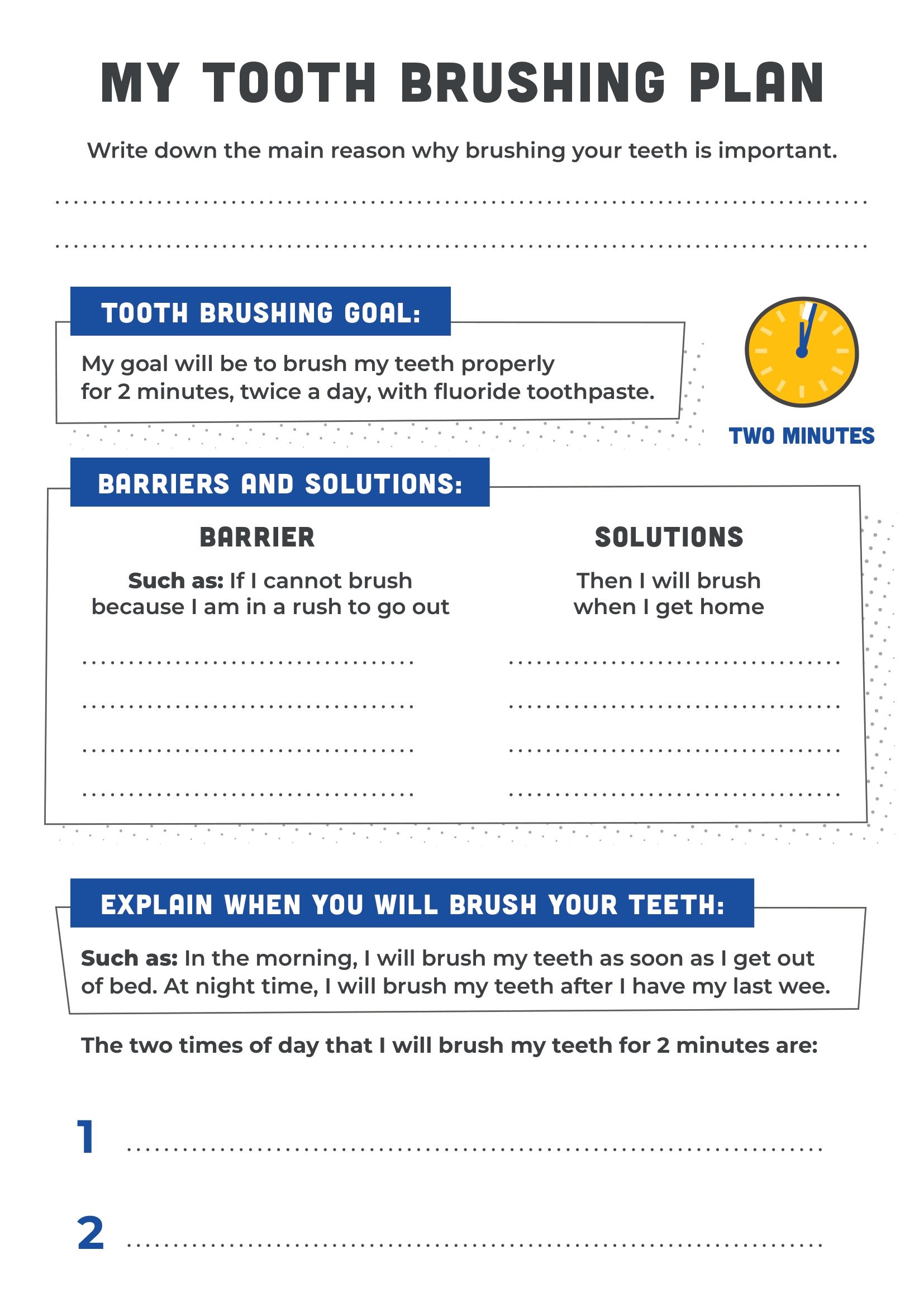 BRIGHT dental health lesson pack